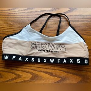 SDXWFA Sarah’s Day x White Fox Athletic Padless Sports Bra XL NWOT